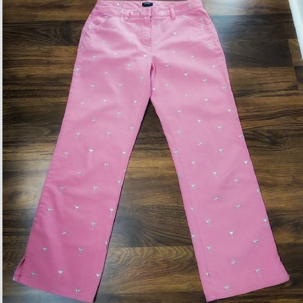 J crew favorite fit Pink Martini Capri